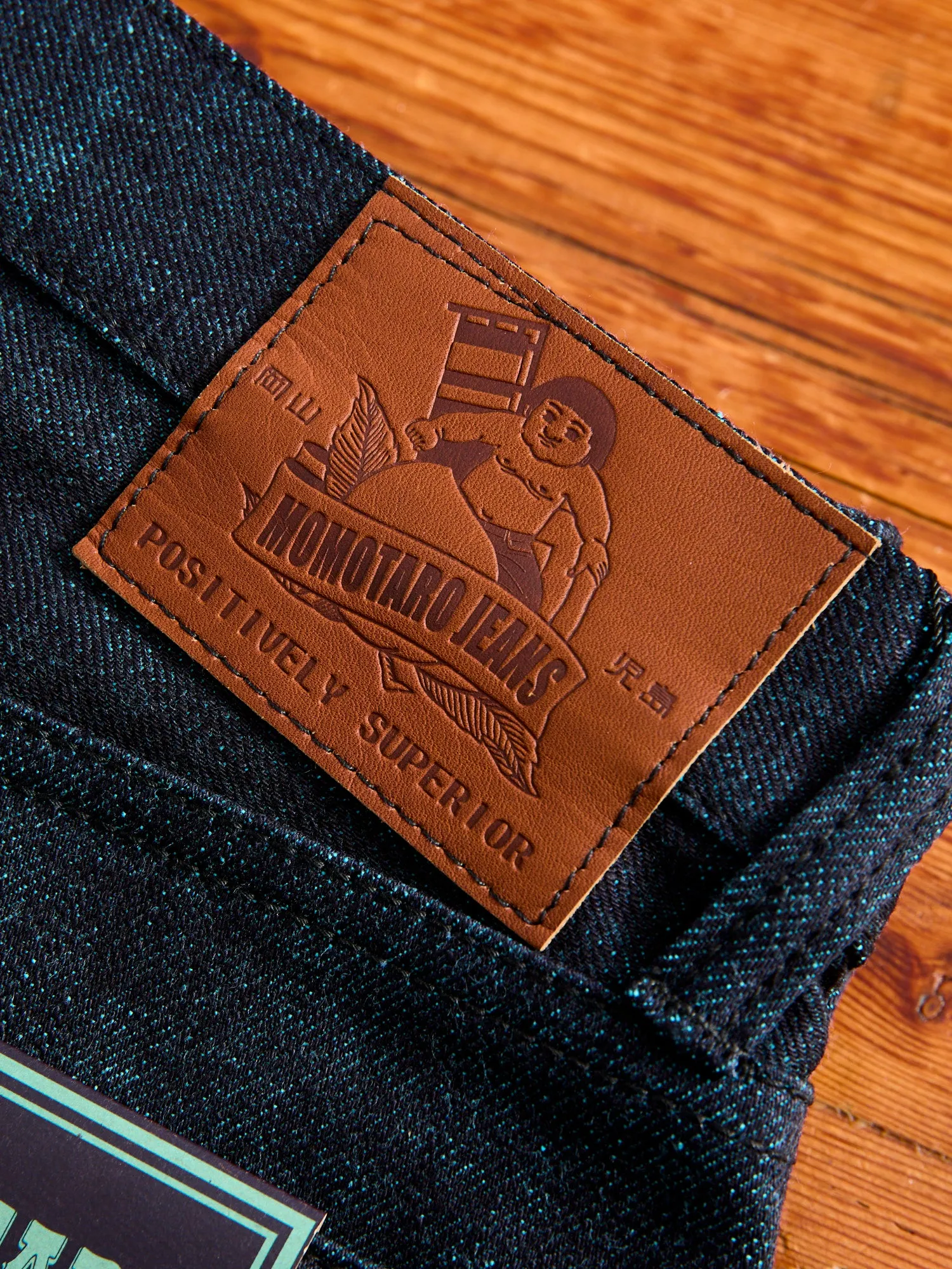 0605-IMSP "Indigo Mint" 15.7oz Selvedge Denim - Natural Tapered Fit