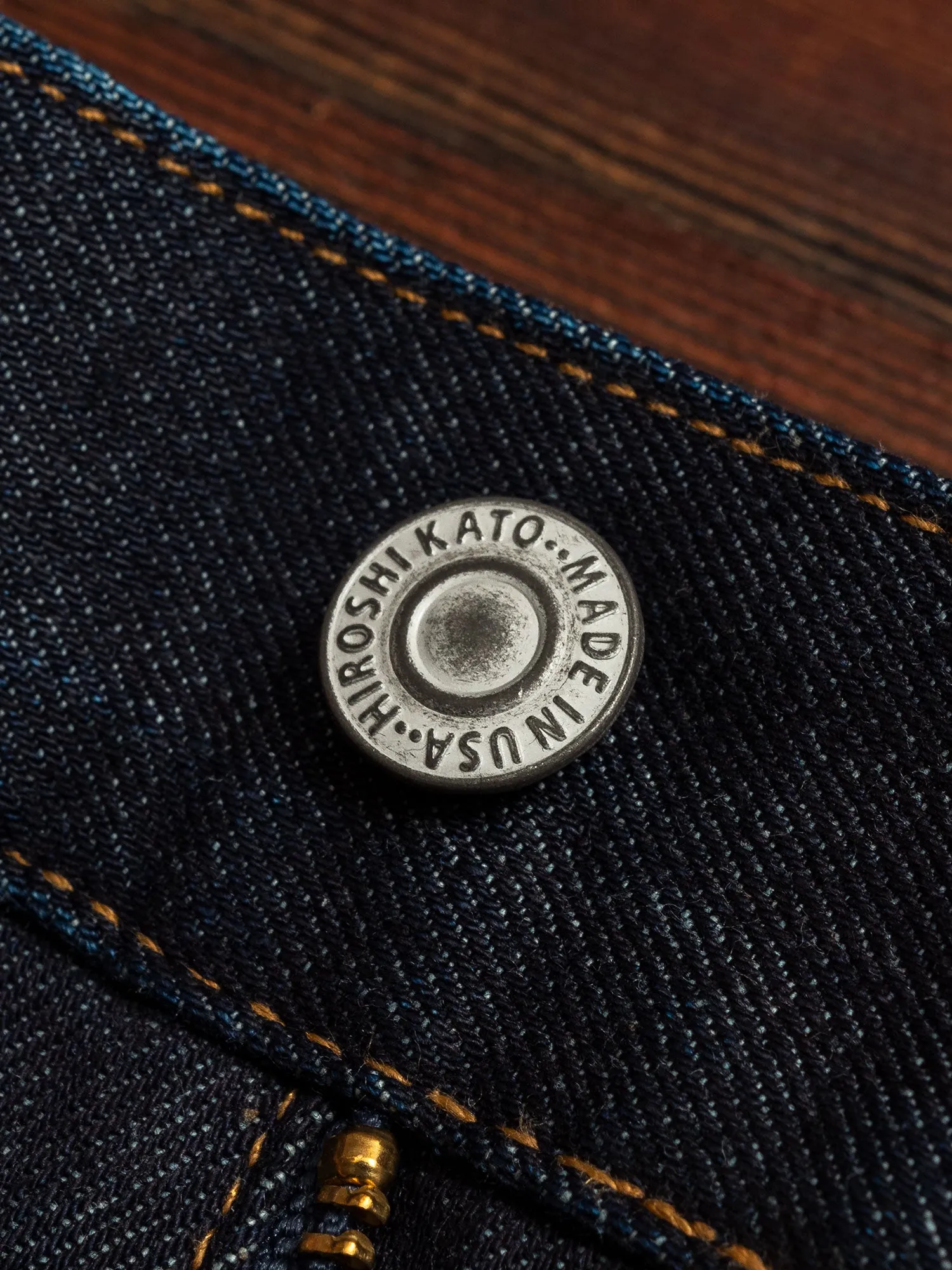 10.5oz Indigo Rinsed Stretch Selvedge Denim - Hammer Straight