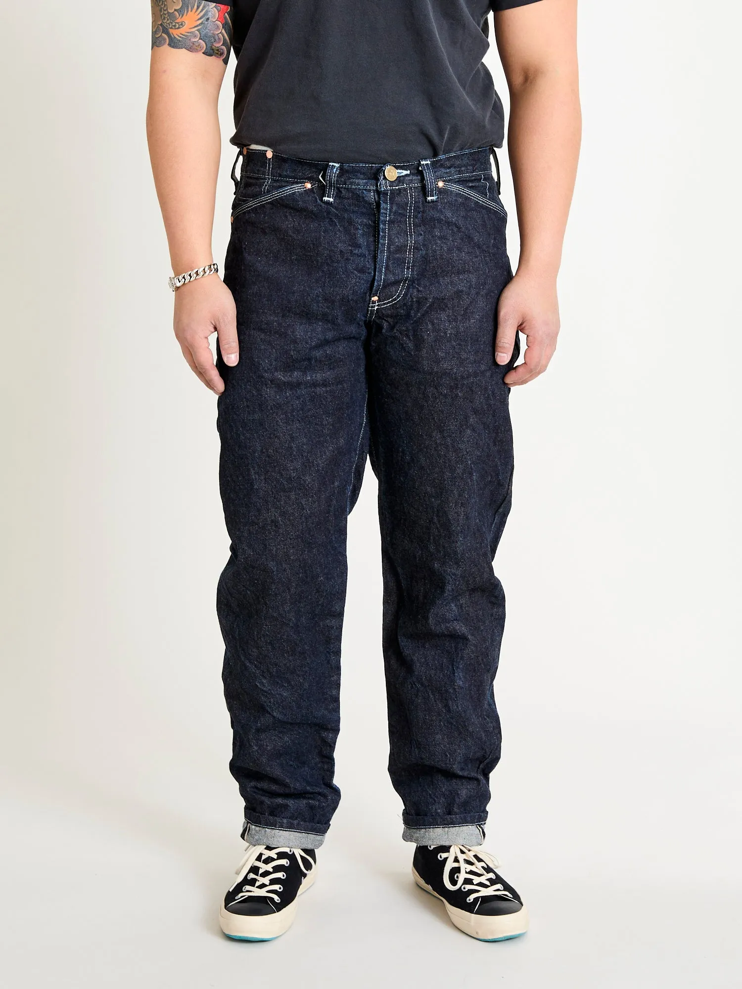 130 "Rinse One Wash" 16oz Selvedge Denim - High Rise Taper Fit