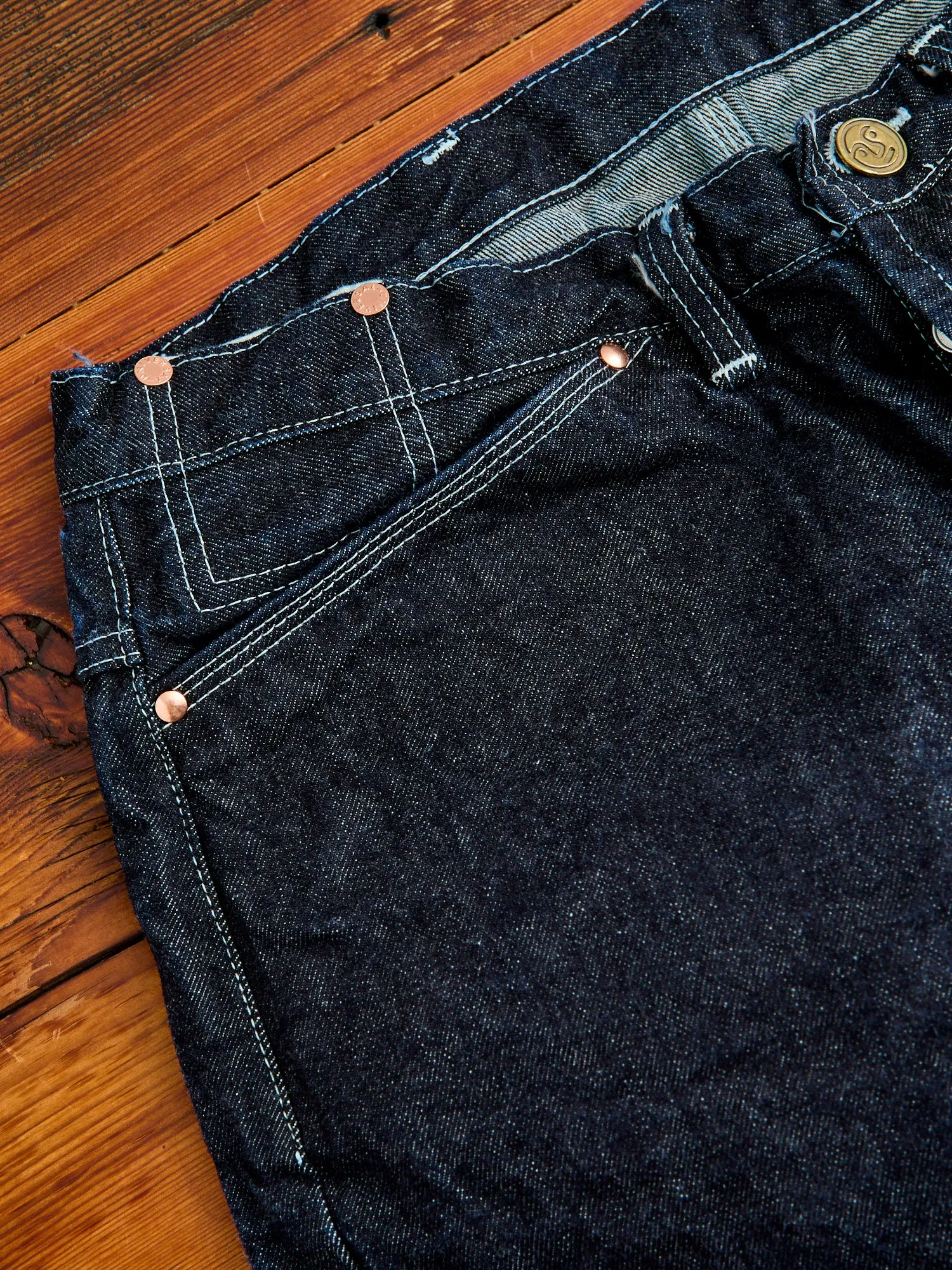 130 "Rinse One Wash" 16oz Selvedge Denim - High Rise Taper Fit