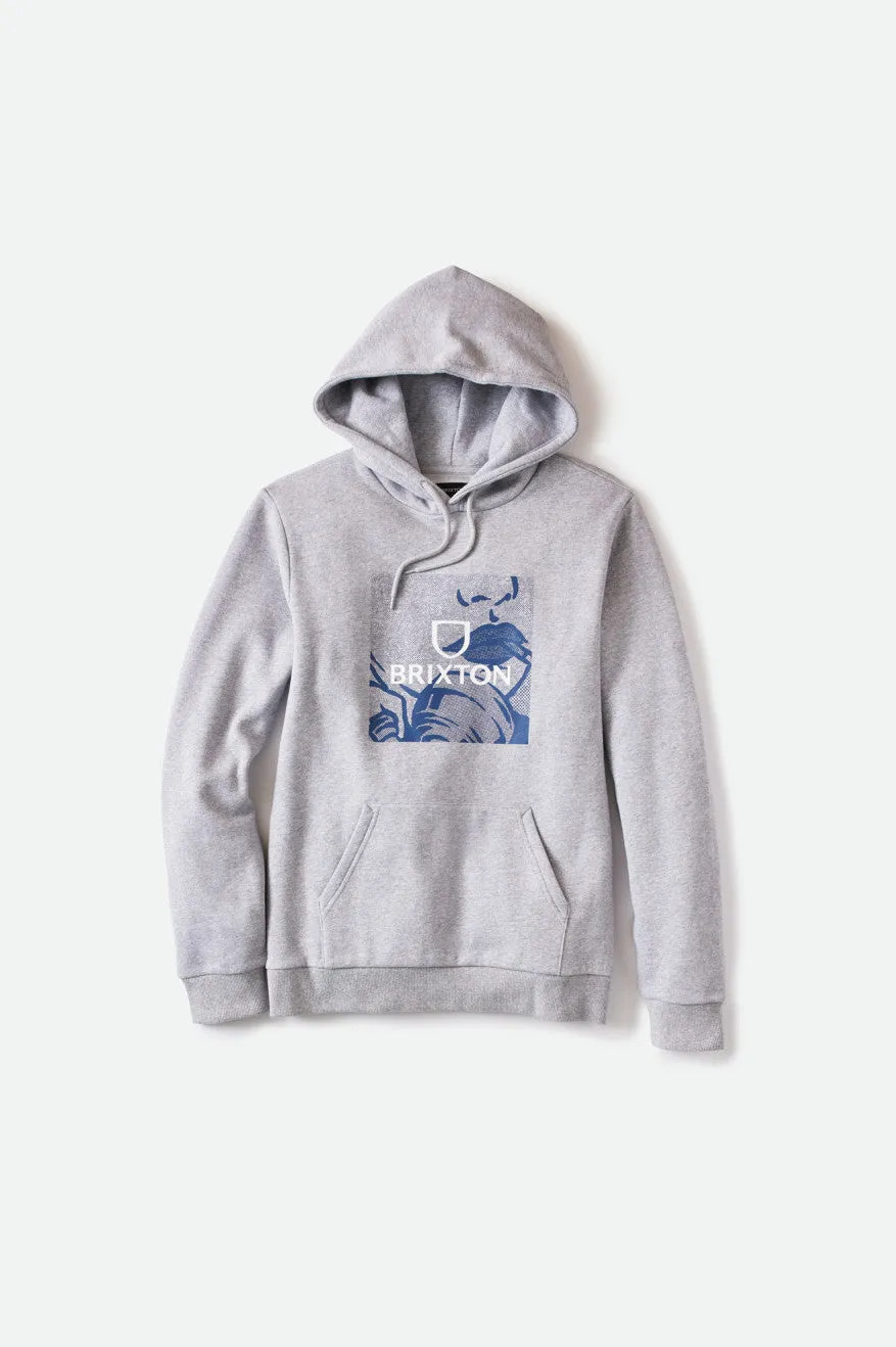 Alpha Square Art Hood - Heather Grey