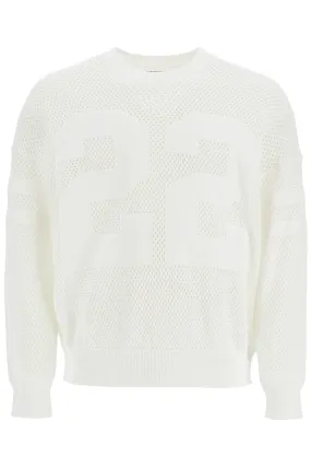 Amiri Men's Neck Perforated Knit Sweater