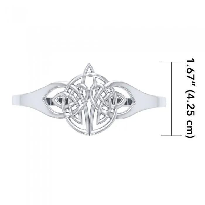 Believe in the Endless Possibilities ~ Celtic Knotwork Sterling Silver Jewelry Cuff Bracelet TBG398