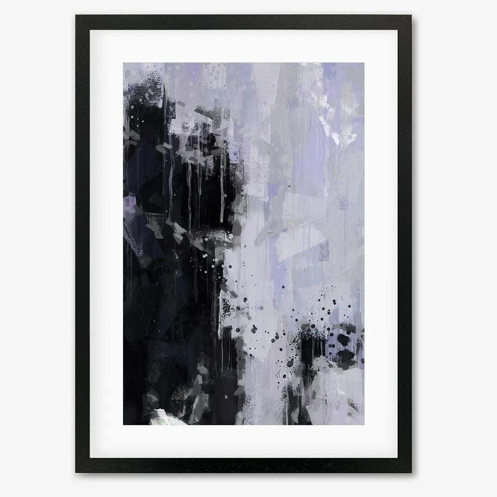 Black Abstract Shape Framed Art