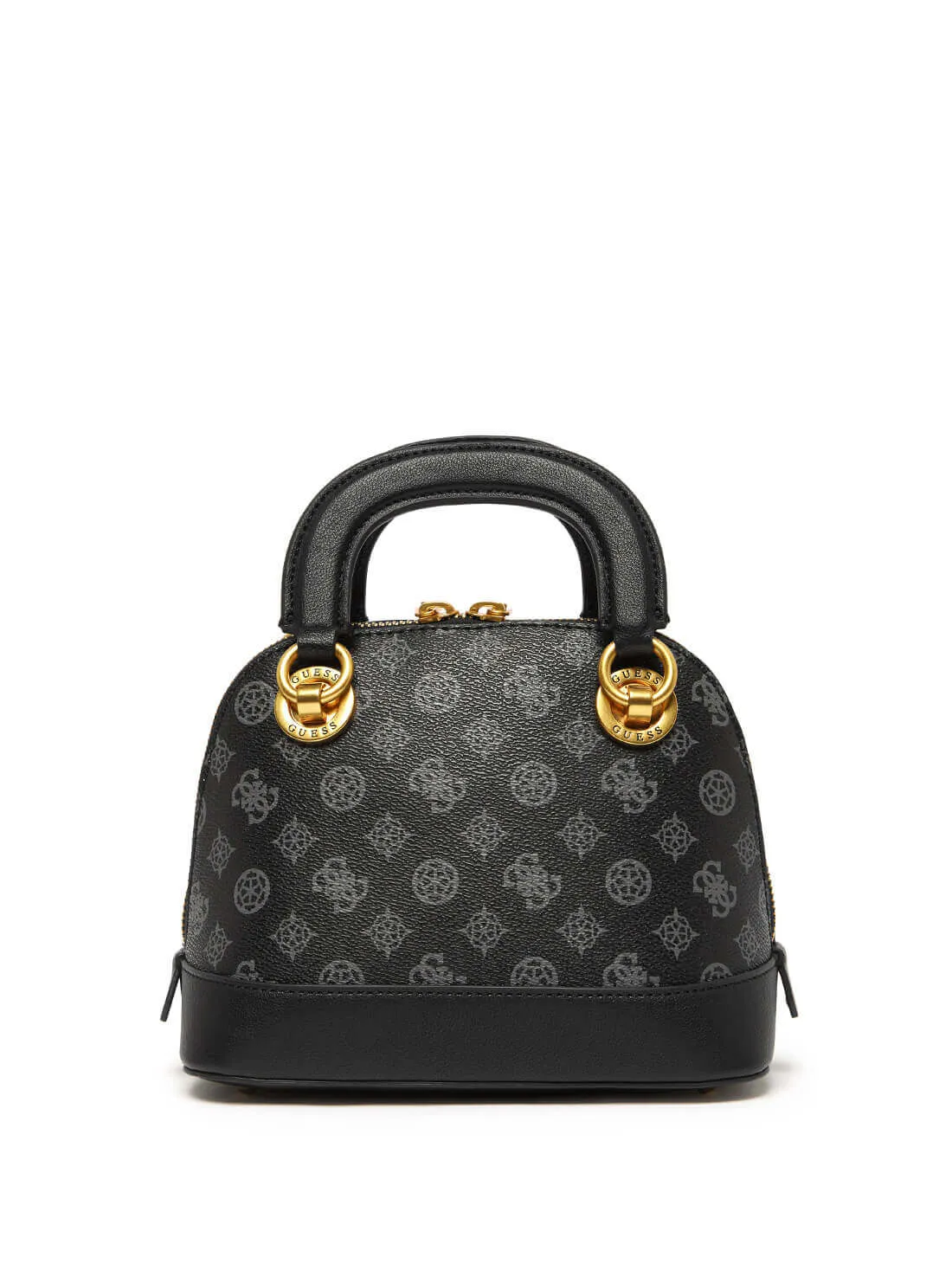 Black Cathleen Logo Small Dome Satchel