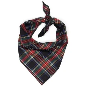 Black Stewart Plaid Bandana