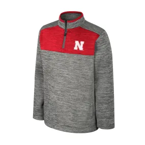 Boys' Nebraska Huskers Youth Rylos 1/4 Zip Fleece