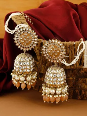 Brown Maharani Sahara Jhumkis