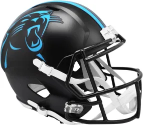 Carolina Panthers Riddell Black Alternate Full Size Speed Replica NFL Football Helmet