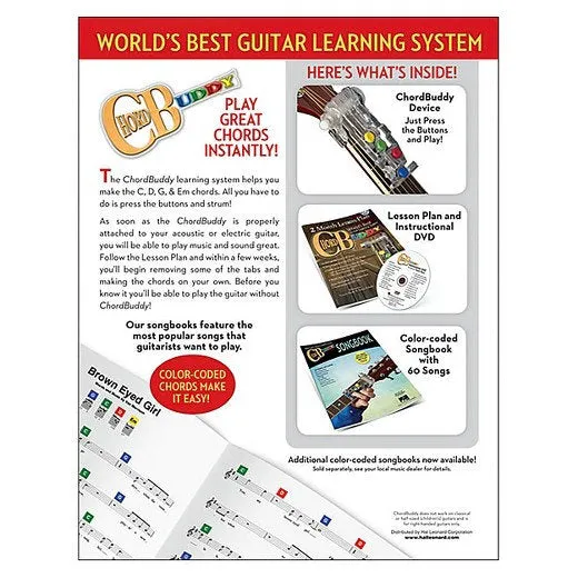 ChordBuddy USA Guitar Learning System with 60 Song Book