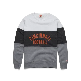 Cincinnati Football Stripe Crewneck