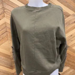 Fabletics - Women's Cropped Sweatshirt - MSRP $85: Green-women-XS