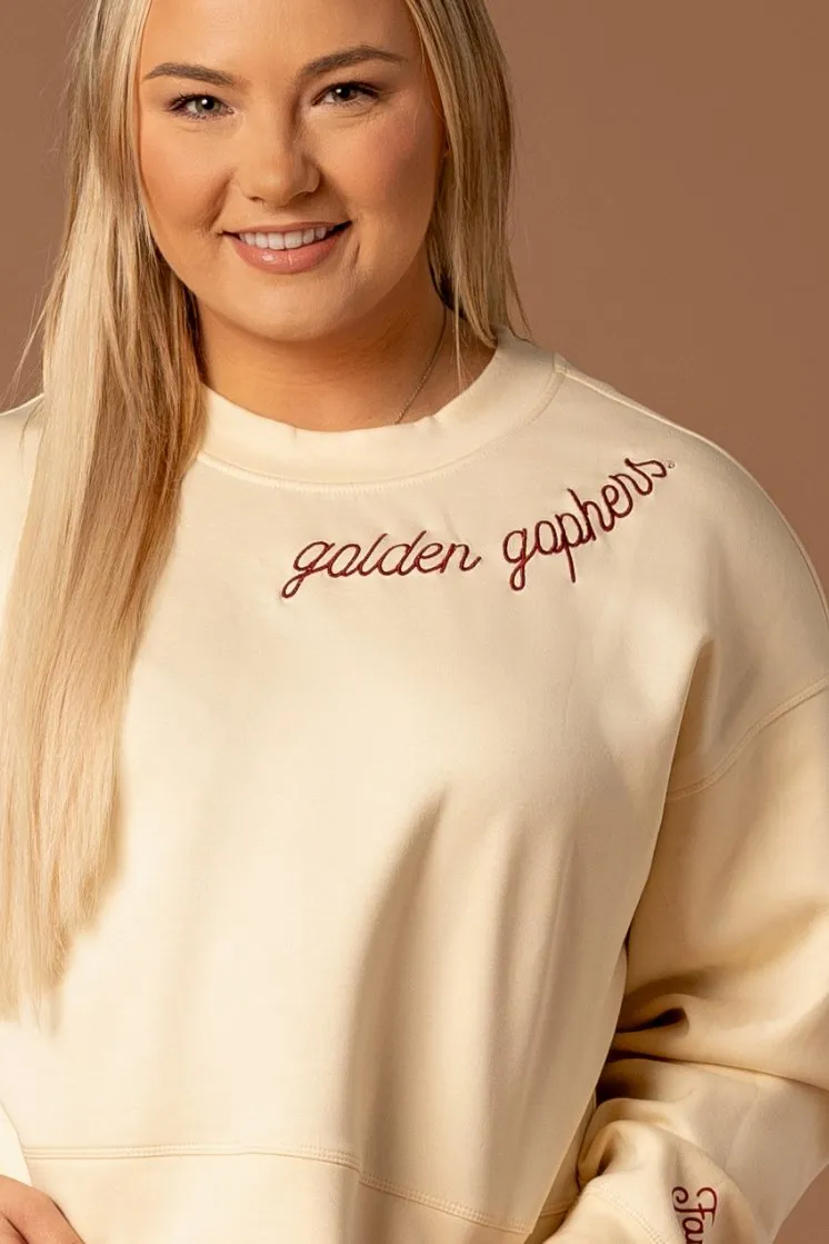 Golden Gophers Embroidered Crew