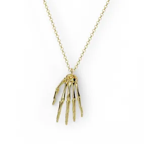 hand anatomy necklace | gold vermeil