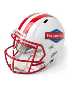 Happy Dad Football Helmet Full Size Riddell Replica