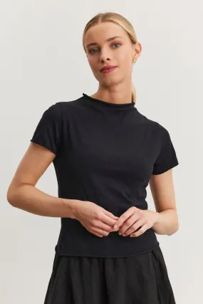 JACKIE MOCK NECK TEE