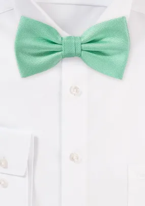 Mint MicroTexture Bowtie