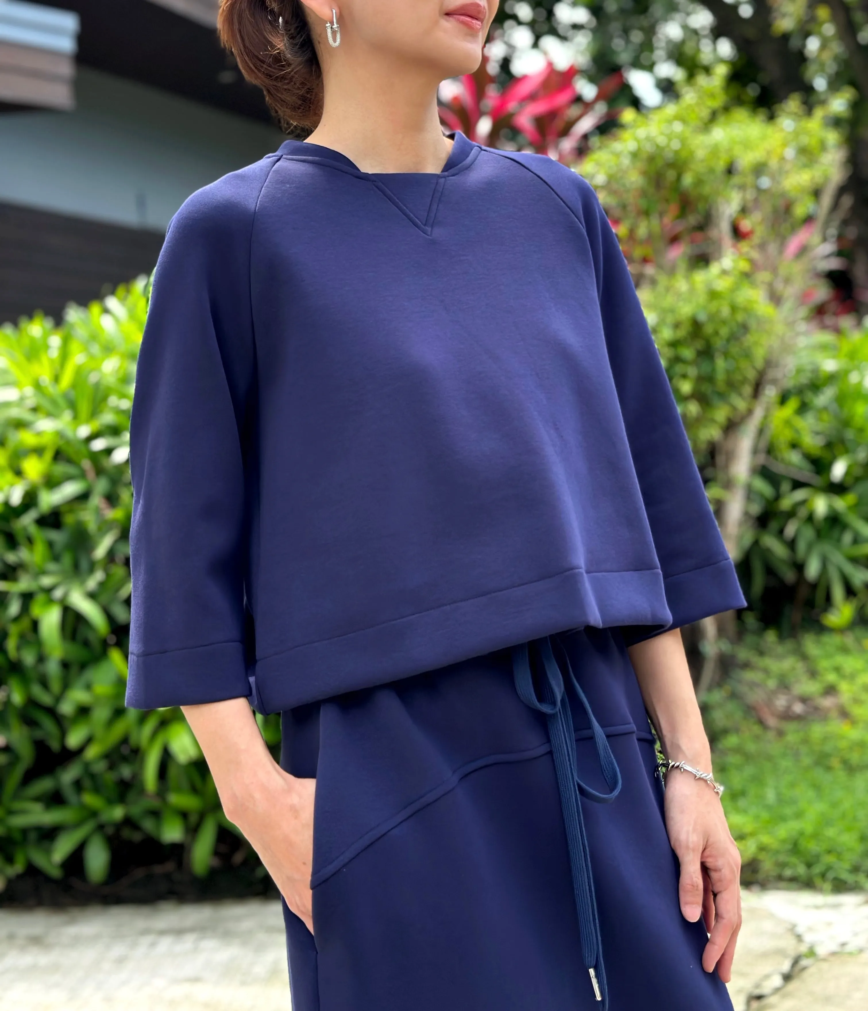 Olga Top in Navy