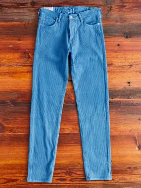 "Awa-Ai" Asagi Indigo Sashiko Pants - Regular Tapered Fit