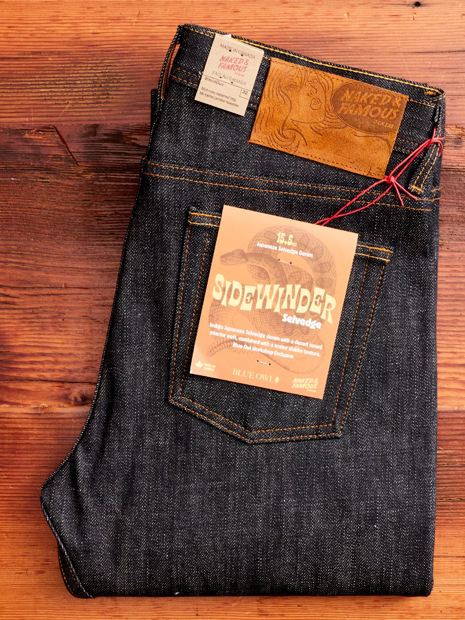 "Sidewinder" 15.5oz Slub Selvedge Denim - Weird Guy Fit