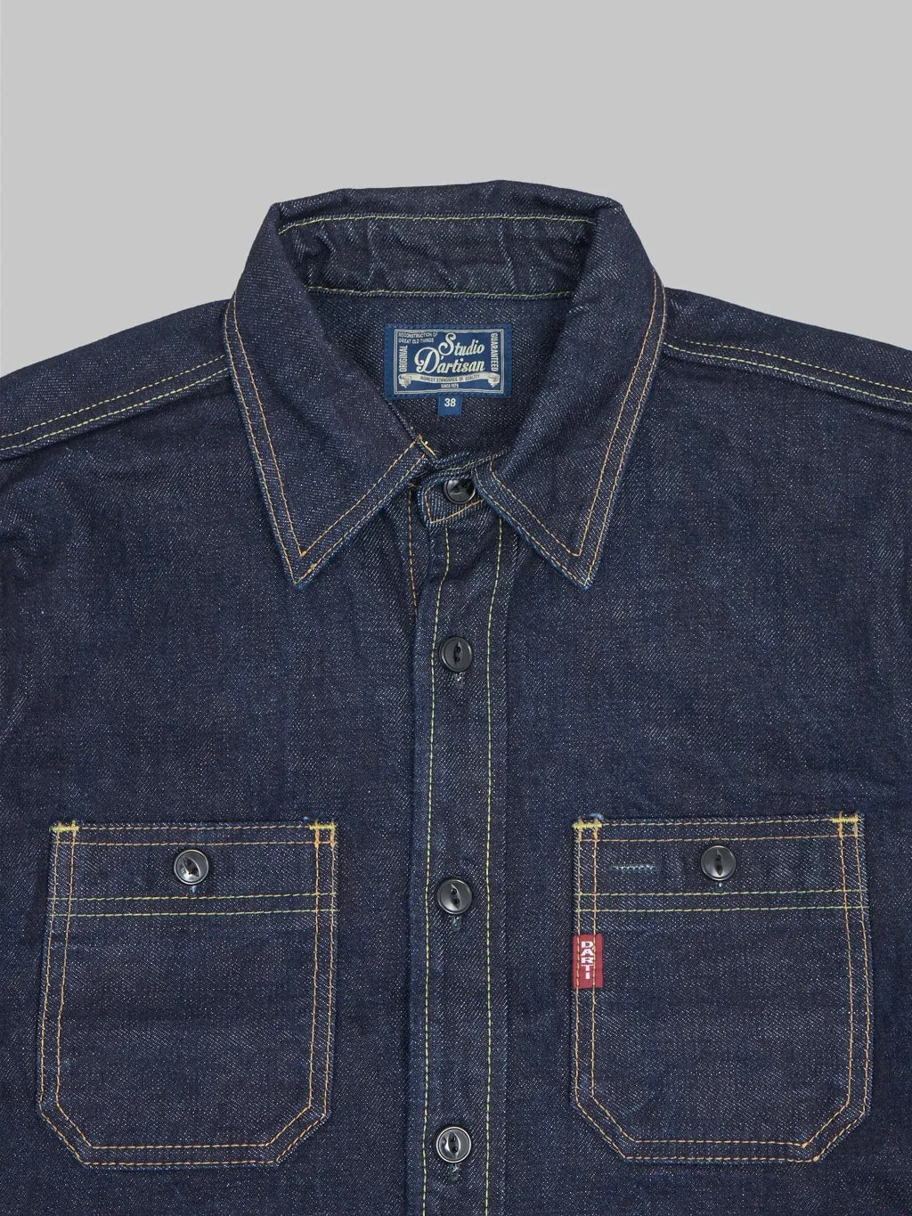 Studio D'Artisan D5335 14oz Denim Work Shirt