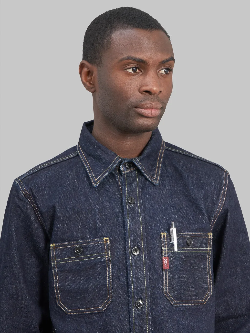 Studio D'Artisan D5335 14oz Denim Work Shirt