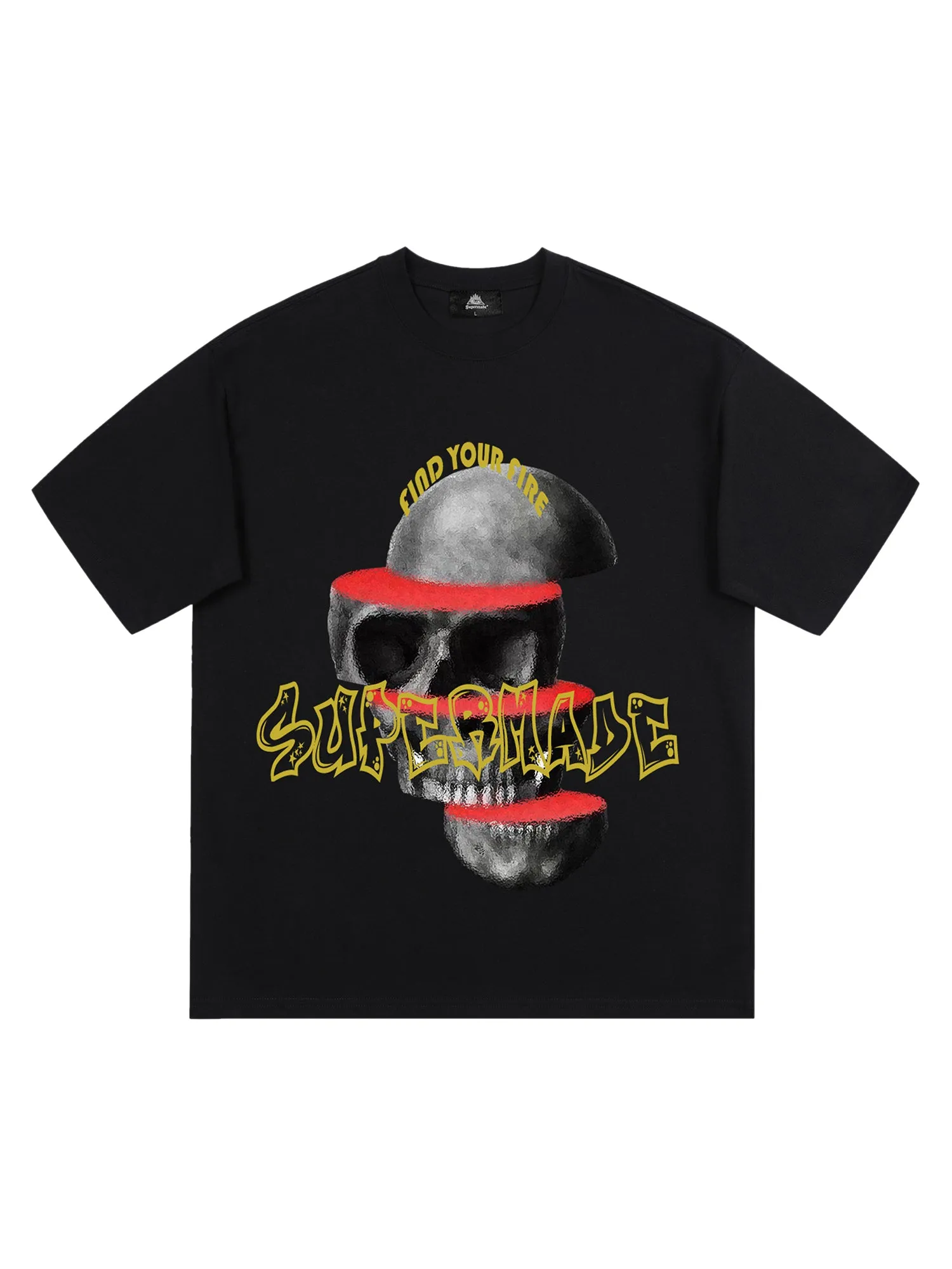 Thesupermade Skull Cut Desigrinted T-shirt