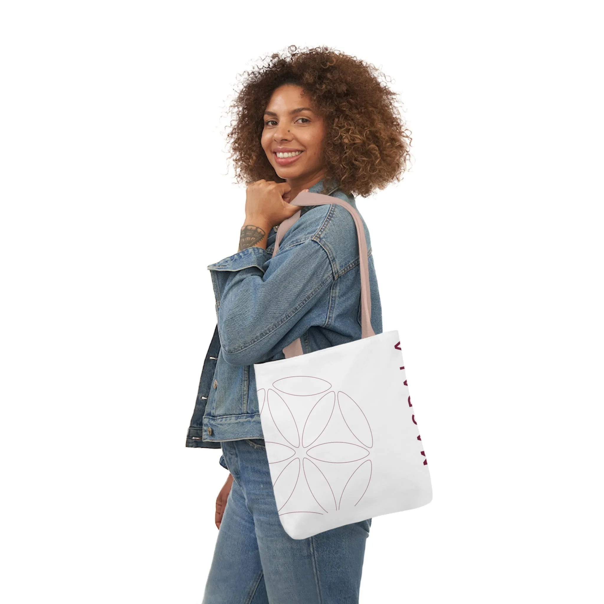 Tote Bag - Canvas Magdala Design - Colored Strap