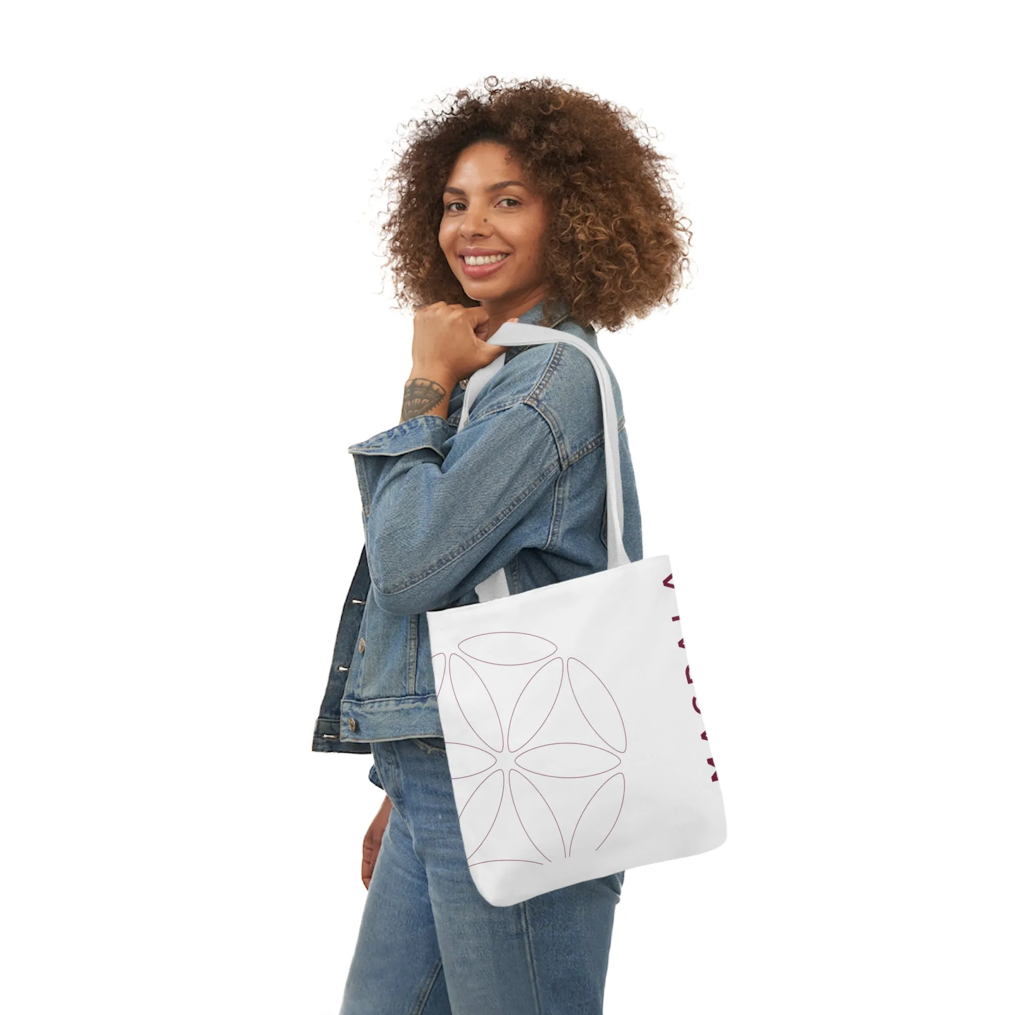 Tote Bag - Canvas Magdala Design - Colored Strap