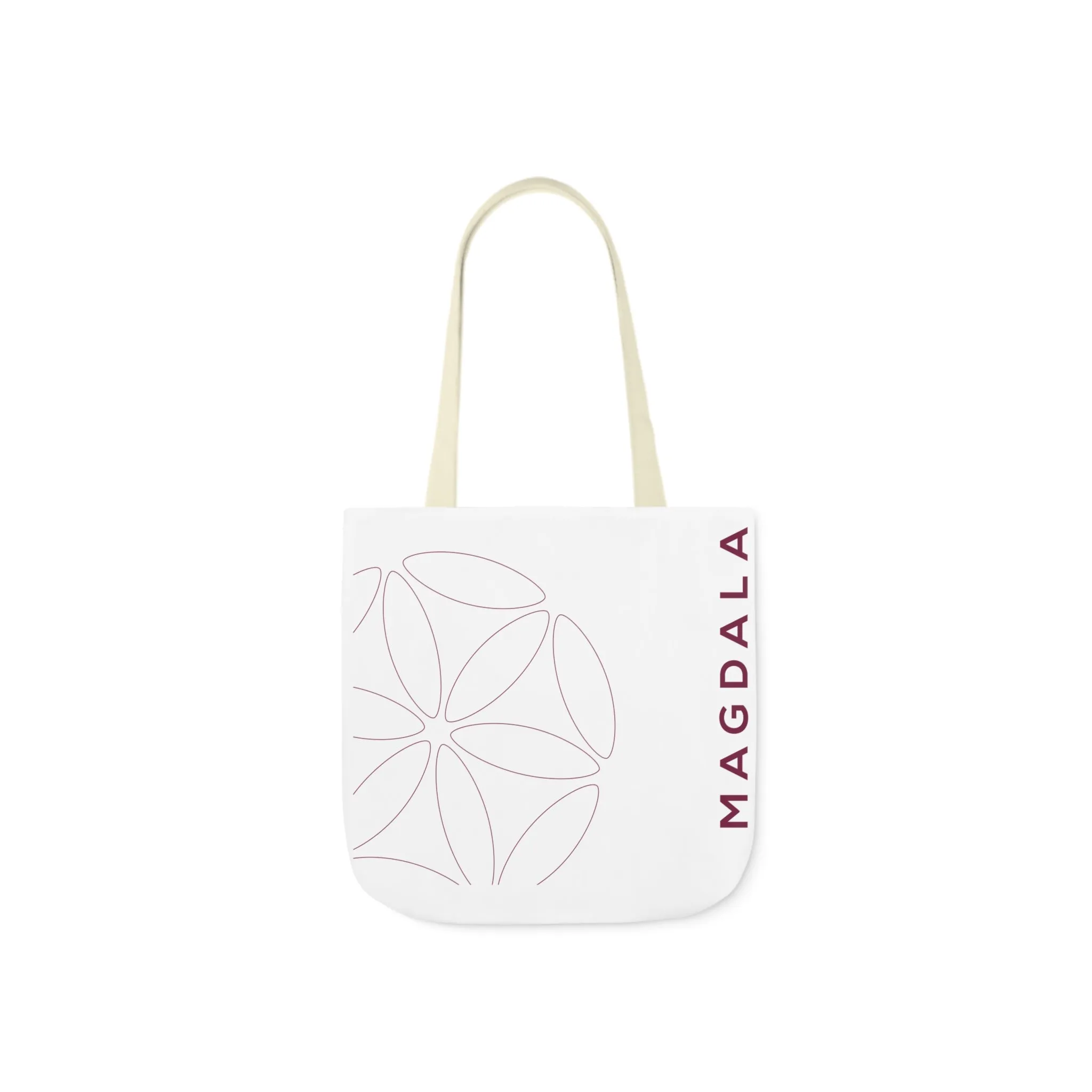 Tote Bag - Canvas Magdala Design - Colored Strap