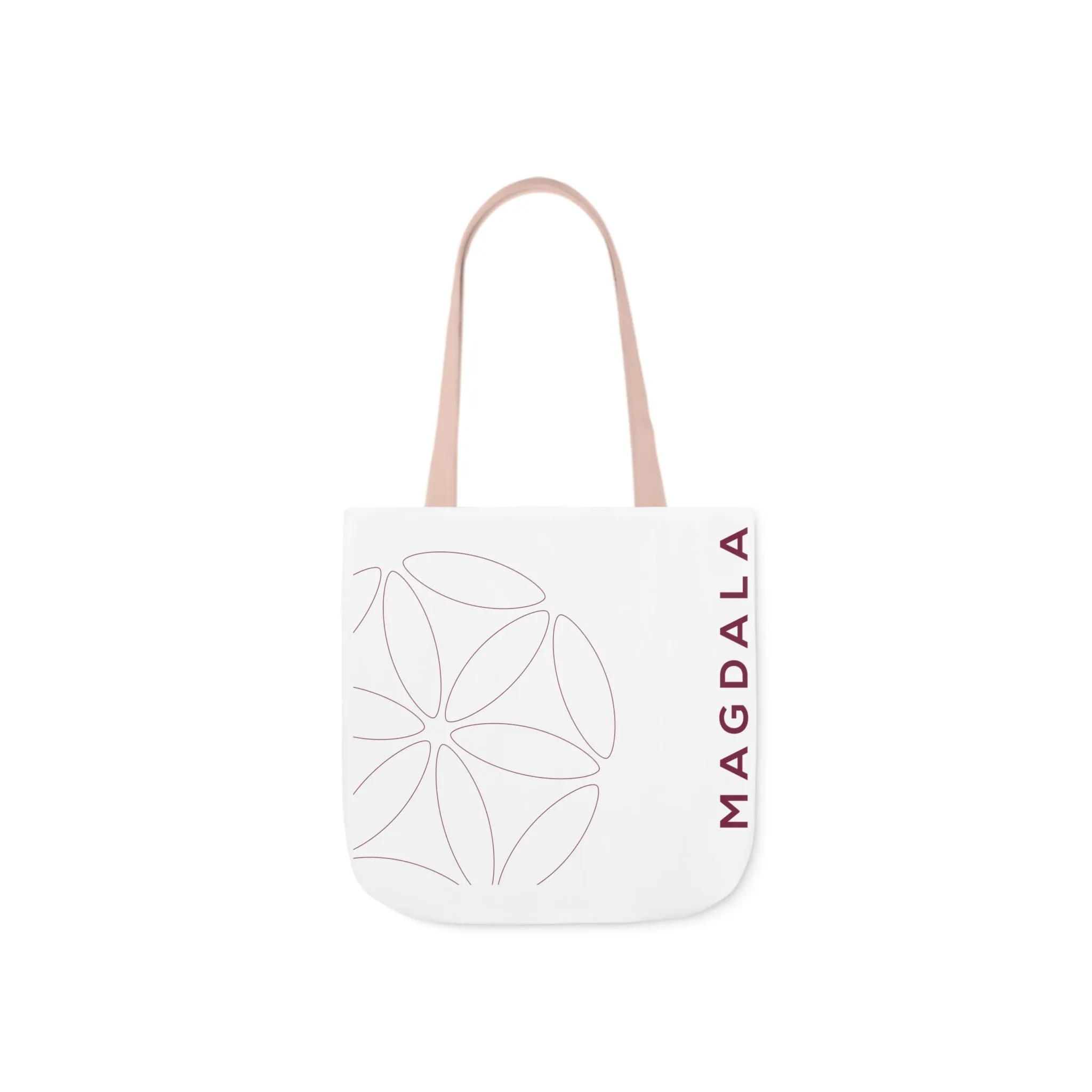 Tote Bag - Canvas Magdala Design - Colored Strap