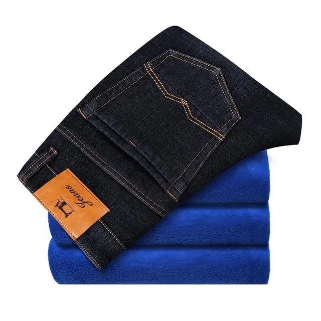 Winter Blue Fleece Jeans