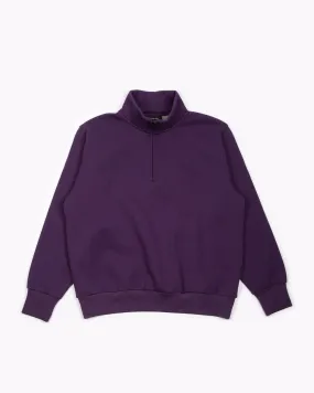 Zip Mock Poly Fleece - Lavender